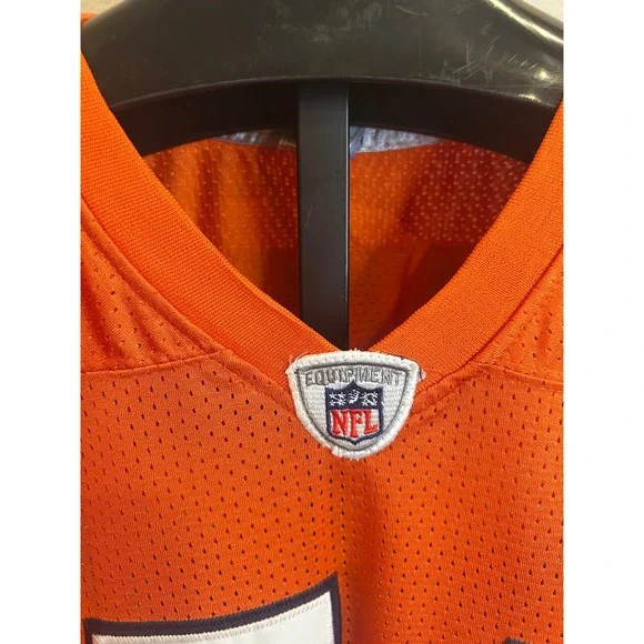Reebok NFL Chicago Bears Brian Urlacher 54 Orange Stitched Jersey Mens Size 50 - Picture 3 of 8